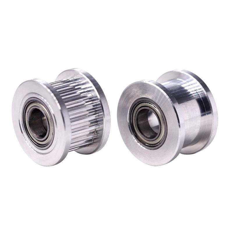DODOBEI 8-Pack OD15mm 20T GT2 Idler Pulleys Kit Timing Belt Wheel 20 Teeth 5mm Bore 2GT Pulley Compatible with VzBoT 3D Printer CNC Machine Parts for 6mm Width Belt (5mm, 2pcs Smooth+6pcs Toothed) - Image 3